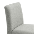 Maklaine Contemporary Fully Upholstered Dining Chair in Dove Gray
