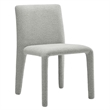 Maklaine Contemporary Fully Upholstered Dining Chair in Dove Gray
