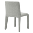 Maklaine Contemporary Fully Upholstered Dining Chair in Dove Gray