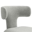 Maklaine Contemporary Fully Upholstered Dining Chair in Dove Gray