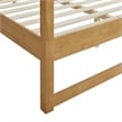 Maklaine Modern / Contemporary 4-Post Canopy Platform Bed in Oak