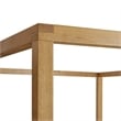 Maklaine Modern / Contemporary 4-Post Canopy Platform Bed in Oak