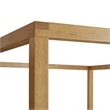 Maklaine Modern / Contemporary 4-Post Canopy Platform Bed in Oak