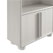 Maklaine Contemporary Tall Arched Display Cabinet Bookcase in Ash