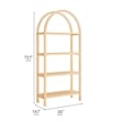Maklaine Contemporary Pine Wood Frame 72