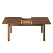 Maklaine Modern / Contemporary 7-Piece Dining Set in Walnut Taupe