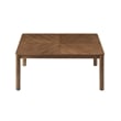 Maklaine Modern / Contemporary 7-Piece Dining Set in Walnut Taupe