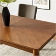 Maklaine Modern / Contemporary 7-Piece Dining Set in Walnut Taupe
