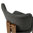 Maklaine Armless Upholstered Dining Chairs Set Of 2 in Charcoal