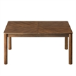 Maklaine Modern / Contemporary Extendable Dining Table in Walnut