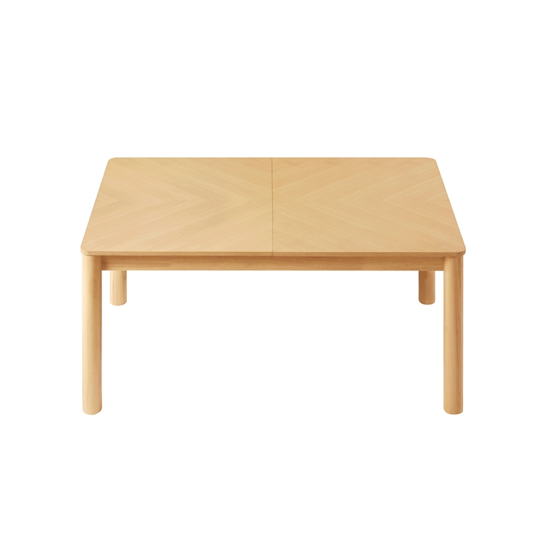Maklaine Modern / Contemporary Extendable Dining Table in Oak