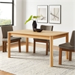 Maklaine Modern / Contemporary Extendable Dining Table in Oak