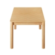 Maklaine Modern / Contemporary Extendable Dining Table in Oak