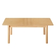 Maklaine Modern / Contemporary Extendable Dining Table in Oak
