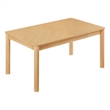 Maklaine Modern / Contemporary Extendable Dining Table in Oak