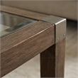 Maklaine Farmhouse Solid Wood End Table with Natural Cane Shelf