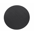 Maklaine Modern Round Tabletop Dining Table in Matte Black Wood