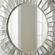Maklaine Contemporary Wall Mirror With Bevel Glass Frame in Clear