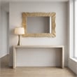 Maklaine Decorative Wall Mirror With Silver And Gold Accents Frame