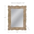 Maklaine Decorative Wall Mirror With Silver And Gold Accents Frame