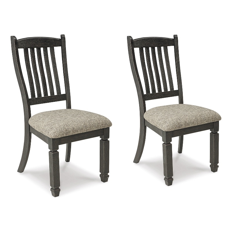 Maklaine Set of 8 Gray Wood Dining Extension Table & Server & Side Chairs