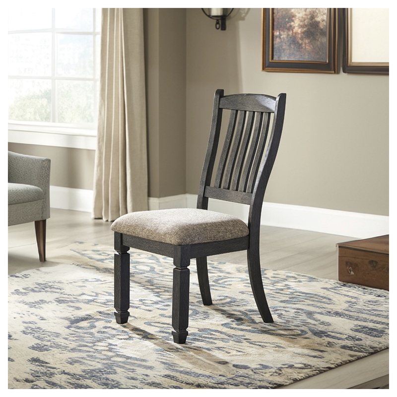 Maklaine Set of 8 Gray Wood Dining Extension Table & Server & Side Chairs