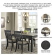 Maklaine Set of 8 Gray Wood Dining Extension Table & Server & Side Chairs