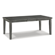 Maklaine Set of 8 Gray Wood Dining Extension Table & Server & Side Chairs