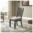 Maklaine Set of 6 Gray Wood Dining Extension Table & Server & Side Chairs