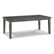Maklaine Set of 6 Gray Wood Dining Extension Table & Server & Side Chairs