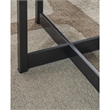 Maklaine Set of 5 Dining Extension Table & Upholstered Side Chairs
