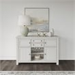 Maklaine Set of 8 Dining Extension Table & Server & Upholstered Chairs