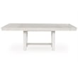 Maklaine Set of 8 Dining Extension Table & Server & Upholstered Chairs