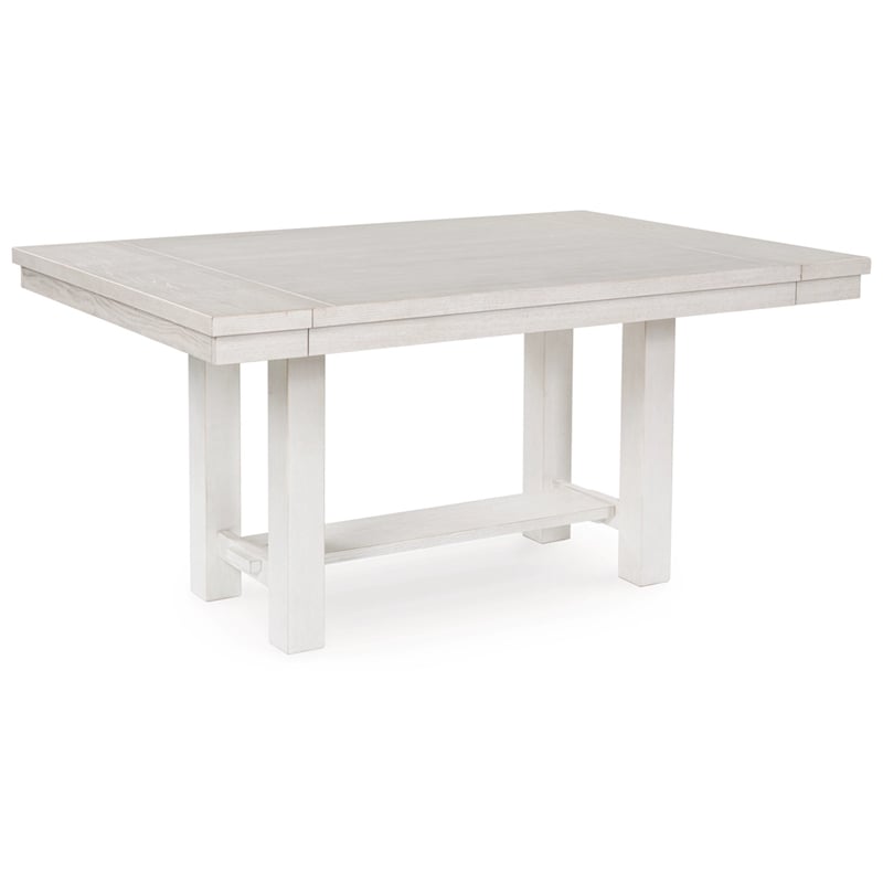 Maklaine Set of 6 Dining Extension Table & Server & Upholstered Chairs