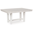Maklaine Set of 6 Dining Extension Table & Server & Upholstered Chairs