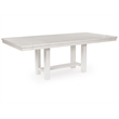 Maklaine Set of 6 Dining Extension Table & Server & Upholstered Chairs