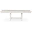 Maklaine Set of 6 Dining Extension Table & Server & Upholstered Chairs