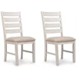 Maklaine Set of 7 Dining Butterfly Extension Table & Upholstered Chairs