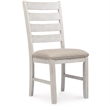Maklaine Set of 7 Dining Butterfly Extension Table & Upholstered Chairs