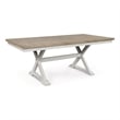 Maklaine Set of 7 Dining Butterfly Extension Table & Upholstered Chairs