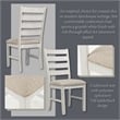 Maklaine Set of 7 Dining Butterfly Extension Table & Upholstered Chairs