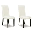 Maklaine Set of 5 Counter Height Dining Table & Fabric Upholstered Chairs