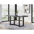 Maklaine Set of 5 Counter Height Dining Table & Fabric Upholstered Chairs
