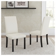 Maklaine Set of 5 Counter Height Dining Table & Fabric Upholstered Chairs