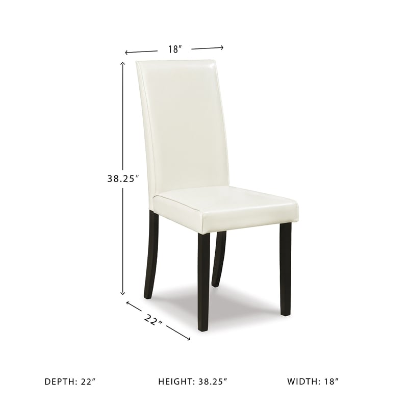Maklaine Set of 5 Counter Height Dining Table & Fabric Upholstered Chairs