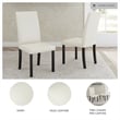 Maklaine Set of 5 Counter Height Dining Table & Fabric Upholstered Chairs