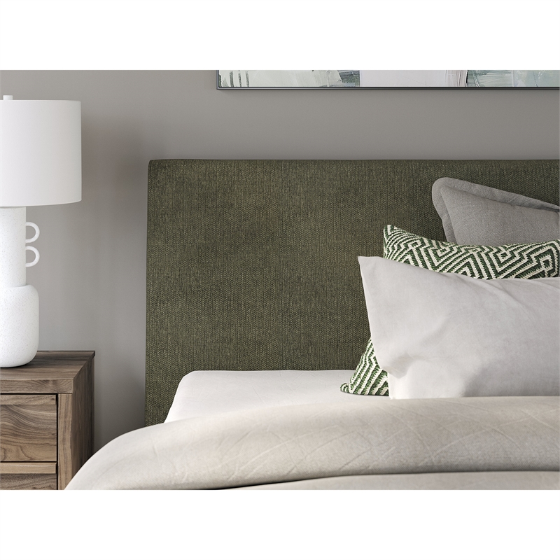 Maklaine Set of 5 Roll Slats Full Upholstered Bed & Chest & Mirror & Nightstands