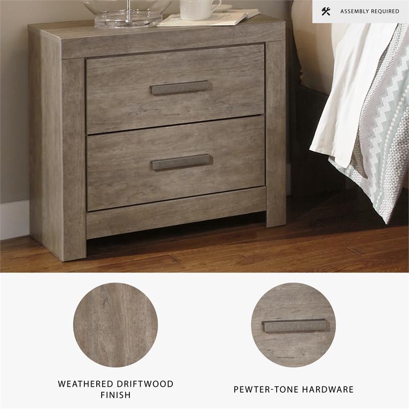 Maklaine Set of 5 California King Bed & Double Dresser & Mirror & Nightstands