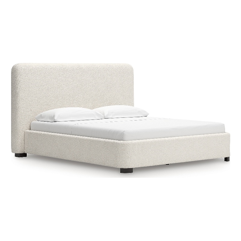 Maklaine Set of 5 California King Bed & Double Dresser & Mirror & Nightstands