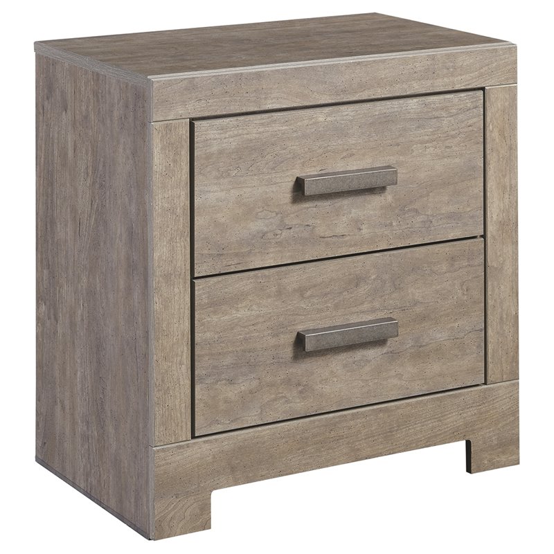 Maklaine Set of 5 Queen Upholstered Bed & Double Dresser & Mirror & Nightstands